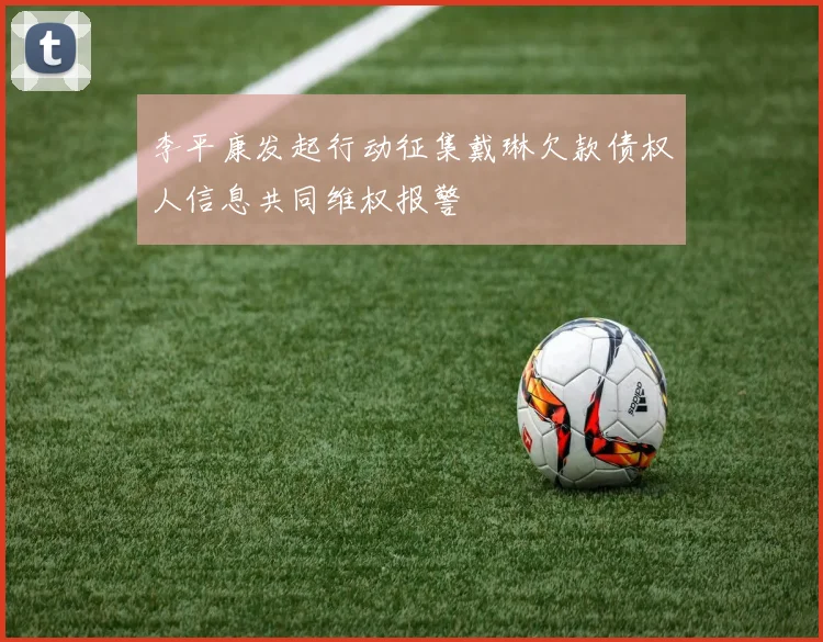 李平康发起行动征集戴琳欠款债权人信息共同维权报警